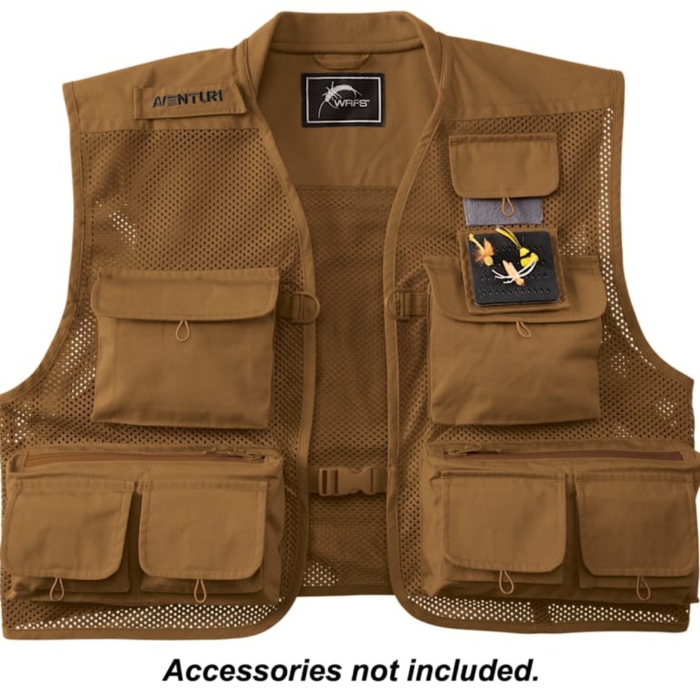 White River Fly Shop Aventur1 Mesh Fly Fishing Vest Medium Utility vest - Picture 3 of 9